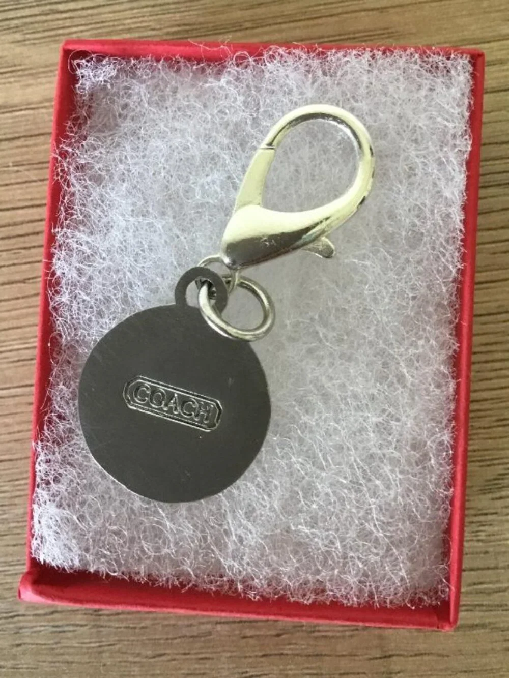 Coach Legacy Stripe Multicolored Resin Heritage Keychain or Bag Charm